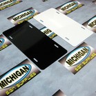 Thick 2-sided Gloss White black  040 Aluminum License Plate Blank Free Shipping 