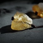 Yellow Citrine Raw Crystal Pendant Natural Stone Necklace Wealth Amulet 1pc