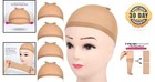 Heat Resistant   Breathable Light Brown Wig Caps - 4 Pack For Everyday Use