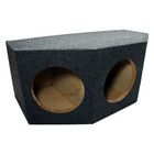 Car Audio Triple 10  Sealed Subwoofer Rear Angle 3 Sub Box Stereo Enclosure