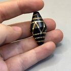 Wonderful Unique Ancient Central Asian Sassanian Etched Agate Carnelian Bead