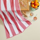 Market   Place Cotton Cabana Stripe Beach Towel Set 4-pack Rose