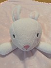 Cloud Island Pink White Polka Dot Bunny Large Baby Security Blanket Lovey
