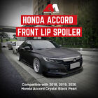 American Modified 2018 To 2020 Honda Accord Aerodynamic Front Lip Spoiler  Black