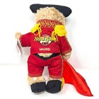 Hard Rock Cafe Madrid Herrington Teddy Bear Matador  10  Tall Tags Cape Red Gold