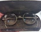 Antique Eyeglasses 12 K Gold Filled Round Cable Temples Original Case Glasses