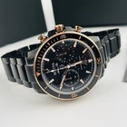 Bulova Marine Star Series C 98b302 Black Dial Stainless Steel Men s Quartz Watch
