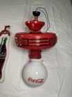 1997 Coca-cola 4 Blade Ceiling Fan With Glass Globe Light Pre-owned Tested Works
