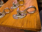 Antique  Vintage Ice Box Keeper Latch Polished Brass Part Hardware  Left  Side