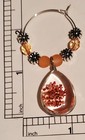 Set Of 7 Real Dried Flower Wine Glass Charms Pendant Drink Markers
