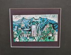 Pablo Picasso  landscape   paysage   Matted Offset Color Lithograph 1971