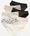 Old Navy Girls Small Bikini Underwear Panties Neutrals Black Gray Cream  31822