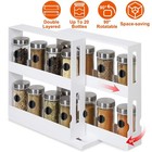 Swivel Cabinet Organizer Revolving Kitchen Rack Spice Shelf Organizer Storage