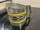 Vintage  1 98 Foley Sifter Original Label Triple Screen Handled Flour Sifter