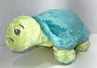 Vintage Dakin Plush Turtle Stuffed Animal Blue Green Embroidered Eyes 13  Rare