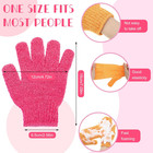 200 Pcs Exfoliating Gloves Bulk For Body Double Sided Exfoliating Bath Colorful