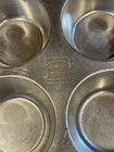 Vintage Aluminum Mirro 6 Cup Holes Cupcake Muffin Pan 10 x7  Kitchen Usa