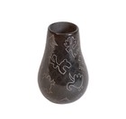 Santa Clara Etched Black Pottery By Jody Naranjo   Ca 2007  4  X 2 3 4 