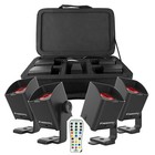 Chauvet Dj Freedom H1 X4 Wash Light Systems 2 Pack   Pinspots W  Carry Cases