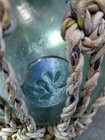 Japanese Glass Fishing Float Buoy Ball With Net 10 Inch Vintage - Free Shipping