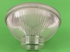 Vtg Holophane Prismatic Industrial Pendant Ceiling Light Glass Shade 10  Salvage