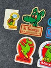 St  George Bank - Vintage 1970s-1980s - Stickers W  Dragon Mascot - Advertising