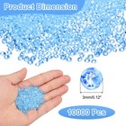 10000pcs Table Scatter Confetti Crystals Acrylic Diamonds light Blue  3mm 