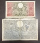 Belgium 1939 1943 100 Francs 20 Belgas 2 Banknotes