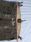 Men Traditional Leather Oktoberfest Lederhosen Brown Tyrolean Austria Bavaria