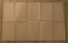 Rare Vtg Hand Drawn   Printed 44x27 Map Florida Tarpon Springs Nautical Decor