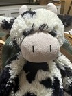 Retired Jellycat Bashful Calf Medium 12  Plush Cow Black White Stuffed Toy