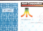      Atari Corporation Video Games 1987 Stock Certificate   100 Shares Tramiel