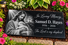 Stone  Memorial  Grave Marker Granite Plaque  Headstone Memorial Cross Rosery
