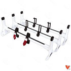 Ladder Roof Racks Steel White Rack Fits Chevy Express Fullsize Van 3 Bar 1996-on