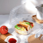 Karat 6   X 6  Pp Plastic Hinged Container  Clear - 300 Pcs