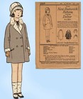 Butterick 2169  1920s Rare Uncut Toddler Girls Coat Sz 2 Vintage Sewing Pattern