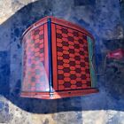 Vintage 1950   s J  Chein Tin Wind-up Crank Cathederal Organ - Non-working