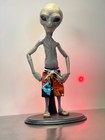 1 6 Scale Custom Grey Vacation Alien Figure 10  Inch Area 51 Ufo Art Statue Ooak