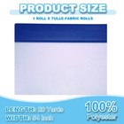 Tulle Fabric Rolls  54 Inch By 20 Yards Fabric Spool Tulle  Bright Blue