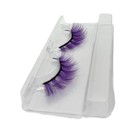 Alluring Synthetick Mink Lashes Reusable Strip 1 Pair  pack Of 1   Purple