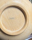 Set Of 7  Vintage  mcm  Turned Wooden 6 In Bowls Made In Japan