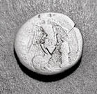 Silver Roman Republic Coin  Neptune W  Trident   Winged Vicotry  13-14mm  87 Bc