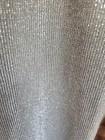Vintage 1970s Siilver Stretch Lame Jumpsuit Zipper   Bell Bottom Sexy Disco  Xs