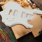 Diy 6 String Flame Shaped Style Hsh Electric Guitar Kits With Mahogany Body  Map