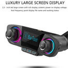 Power On Off Bluetooth 5 0 Fm Transmitter Modulator Handsfree Car Kit Mp3 Player