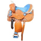 Antique Western Kids Youth Adult Barrel Horse Saddle Tooled Leather Tack Set
