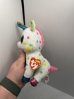 Ty Beanie Boos Harmonie Polka Dot Unicorn Plush Stuffed Animal Toy 8   Gift