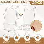 2 Pack Universal Wall Spacers For Couches  Clear Blockers For Wall Protection