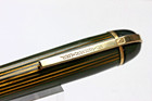 Eversharp Skyline Fountain Pen 5 1 4   14k Nib Good Sac Green Barrel