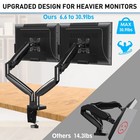 Mountup Ultrawide Dual Monitor Desk Mount For 2 Computer Screen Max 35inch Adjus